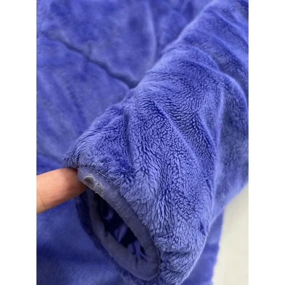 The North Face Girl's Hooded Jacket Reversible Purple Jacket Size Small 7/8 - Picture 3 of 10